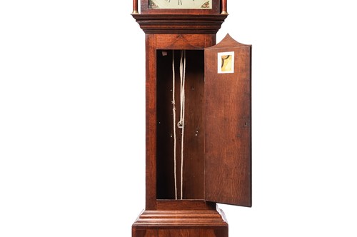Lot 15 - A late George III oak 30-hour longcase clock,...