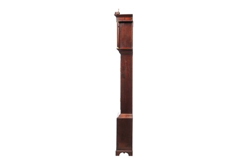 Lot 15 - A late George III oak 30-hour longcase clock,...
