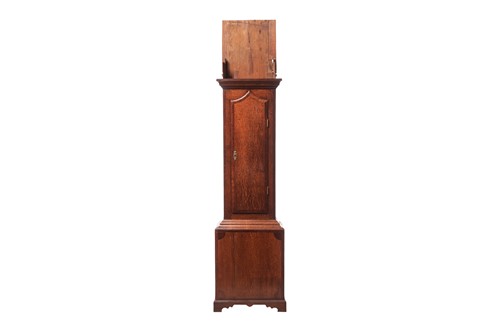 Lot 15 - A late George III oak 30-hour longcase clock,...