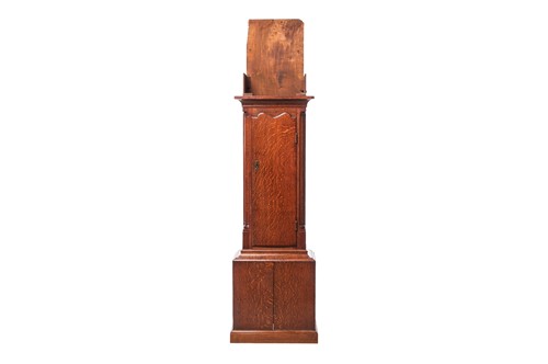 Lot 16 - A George III oak 30-hour longcase clock, John...