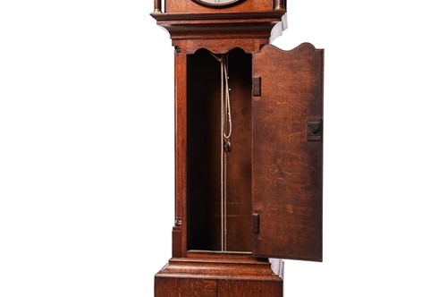 Lot 16 - A George III oak 30-hour longcase clock, John...