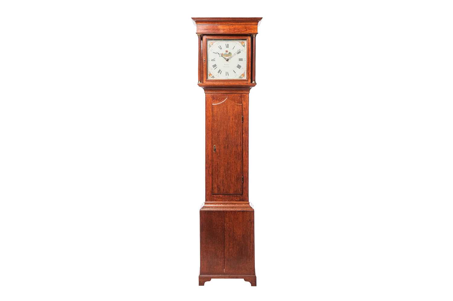 Lot 17 - A George III oak 30-hour longcase clock,...