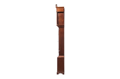 Lot 18 - A late George III oak 8-day longcase clock,...
