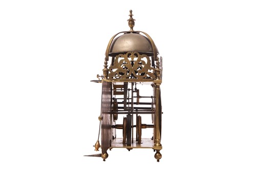 Lot A late 17th century brass 30-hour lantern...