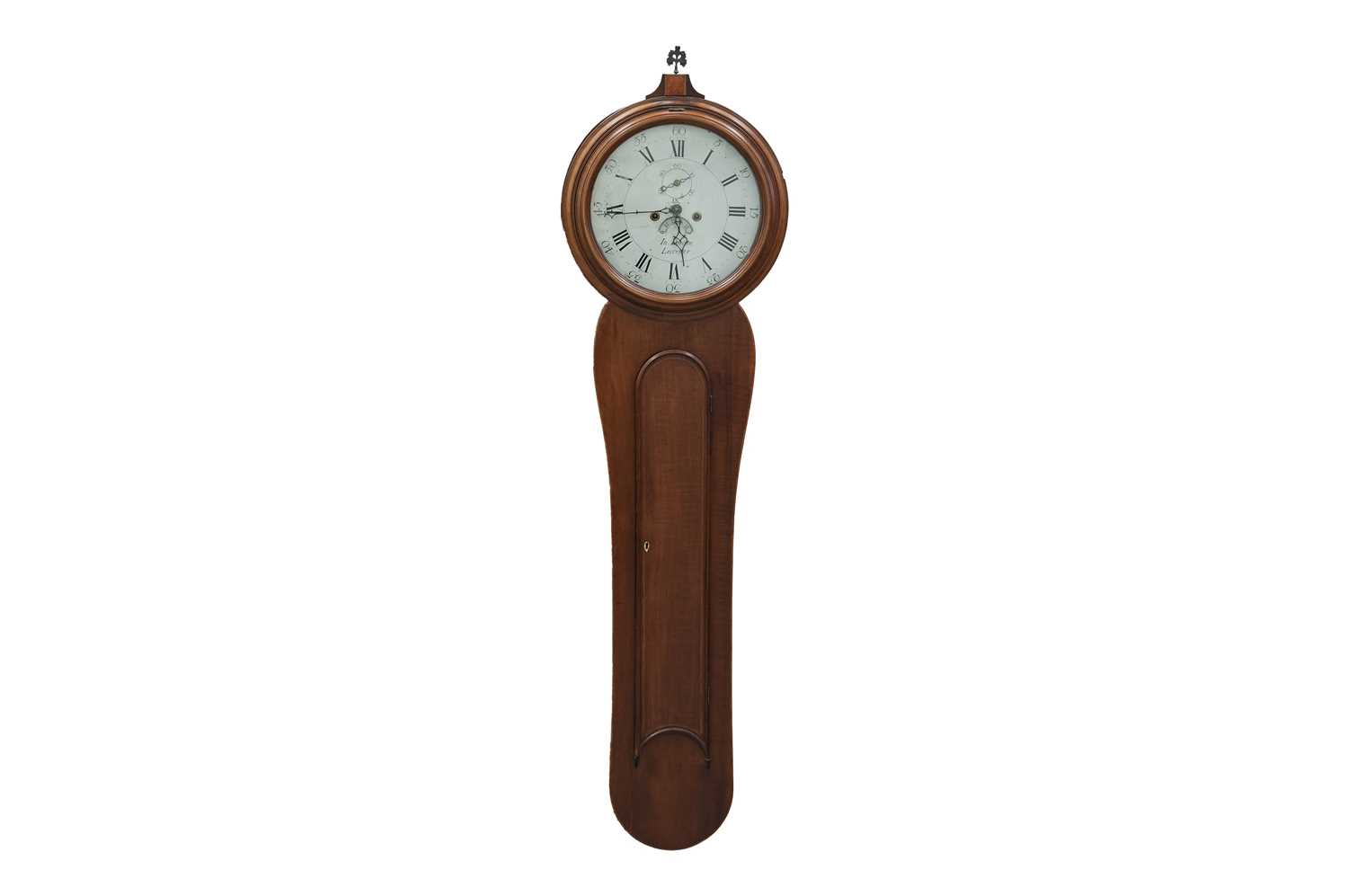 Lot 24 - A George III mahogany 8-day wall clock with...