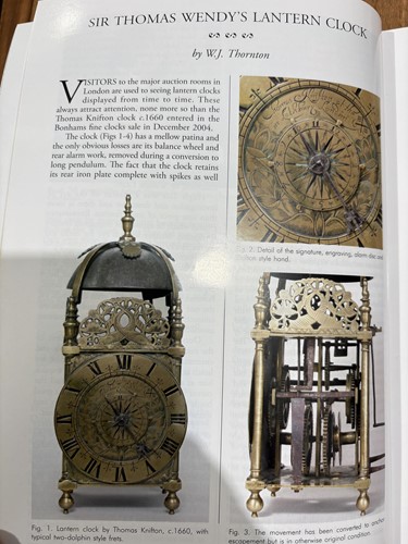 Lot A Commonwealth 30-hour alarm lantern clock, in...