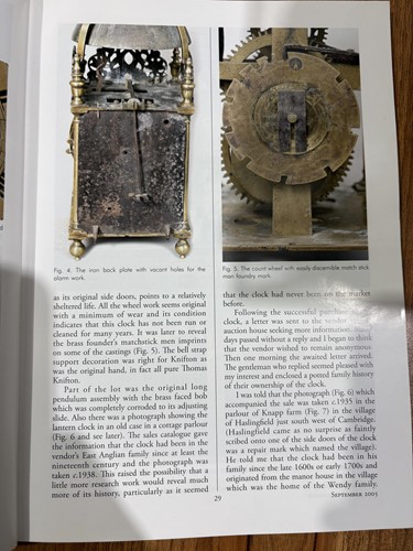 Lot A Commonwealth 30-hour alarm lantern clock, in...