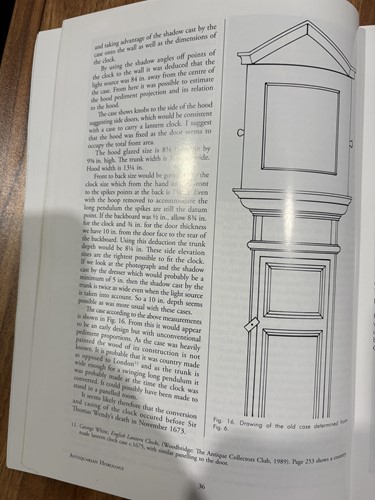 Lot A Commonwealth 30-hour alarm lantern clock, in...