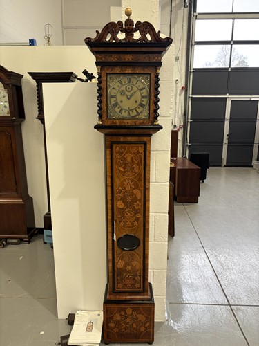Lot 23 - A late William III olivewood marquetry month...