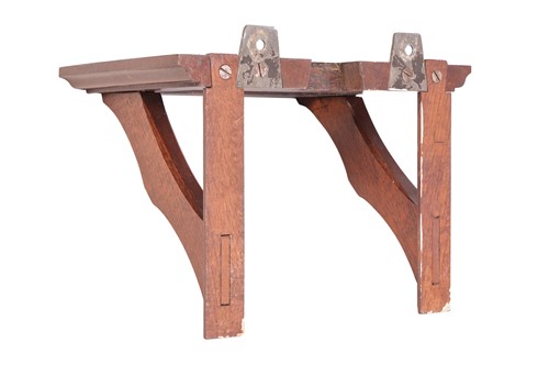 Lot 27 - A George II brass 30-hour quaker type wall...