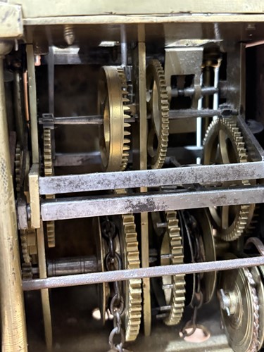 Lot 1 - A Charles II 30-hour brass alarm lantern clock,...