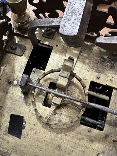 Lot 1 - A Charles II 30-hour brass alarm lantern clock,...