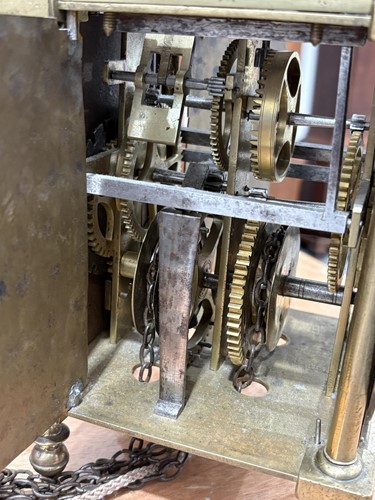 Lot 1 - A Charles II 30-hour brass alarm lantern clock,...