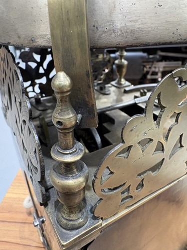 Lot 4 - A George I brass 30-hour lantern clock,...