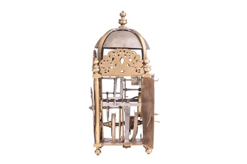 Lot 30 - A 17th century 30-hour brass lantern clock by...