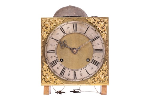 Lot A late 17th-century brass dial and 8-day...