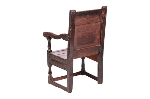Lot 63 - A 17th-century, Charles II oak North Country...