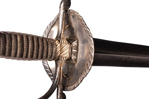 Lot 39 - An 18th-century silver-hilted court sword,...