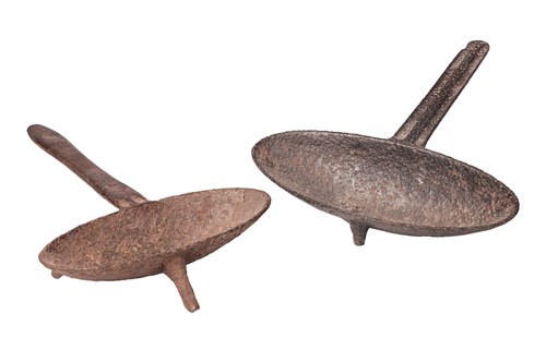 Lot Two 18th century Irish or Kentish cast iron...