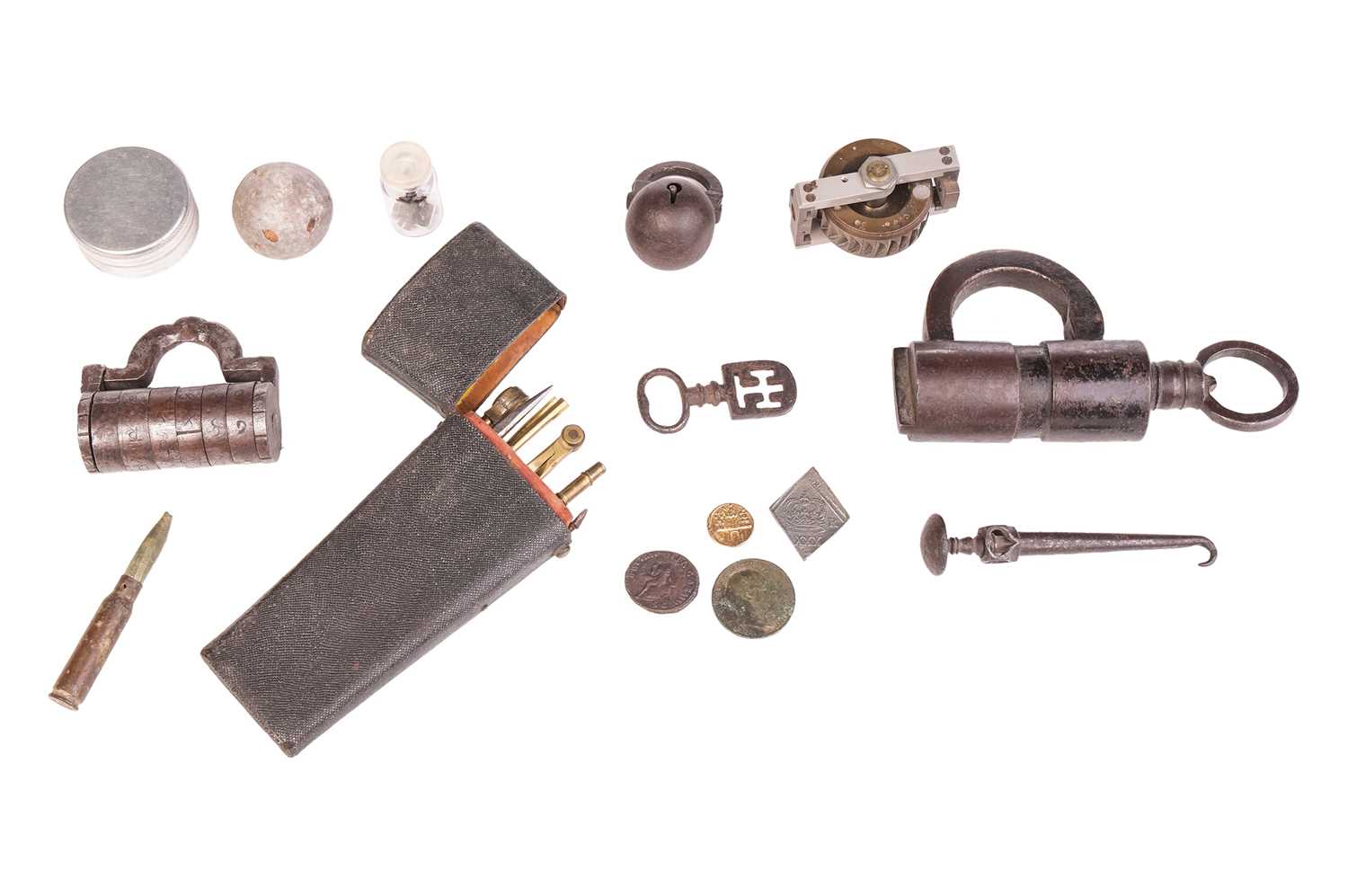 Lot 46 - A small group of 18th and 19th century iron...