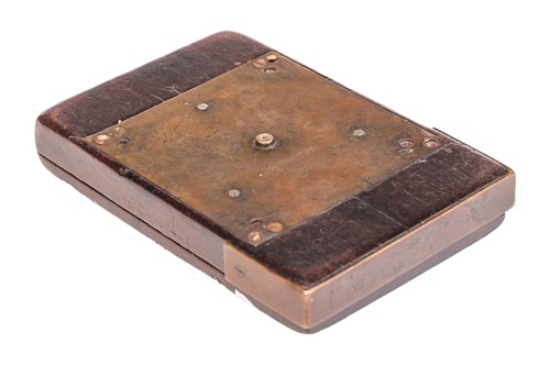 Lot 48 - A George III, mahogany cased surveying compass...