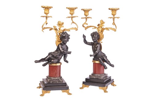 Lot After Clodion, a pair of 19th-century French...