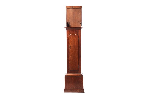 Lot 26 - A George III oak 30-hour longcase clock,...