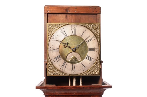 Lot 26 - A George III oak 30-hour longcase clock,...