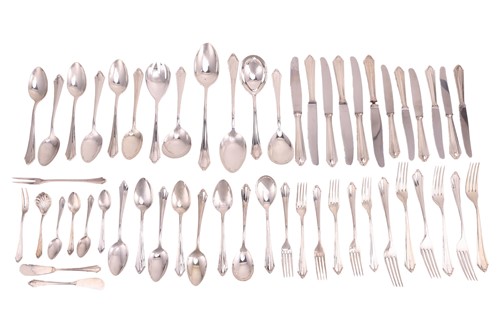 Lot 254 - A German Bremer Silberwarenfabrik canteen for...