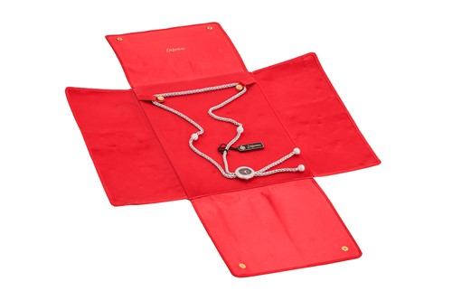 Lot DeLaneu - a diamond-set watch pendant necklace,...