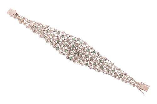 Lot Augustin Julia-Plana - a diamond and emerald...