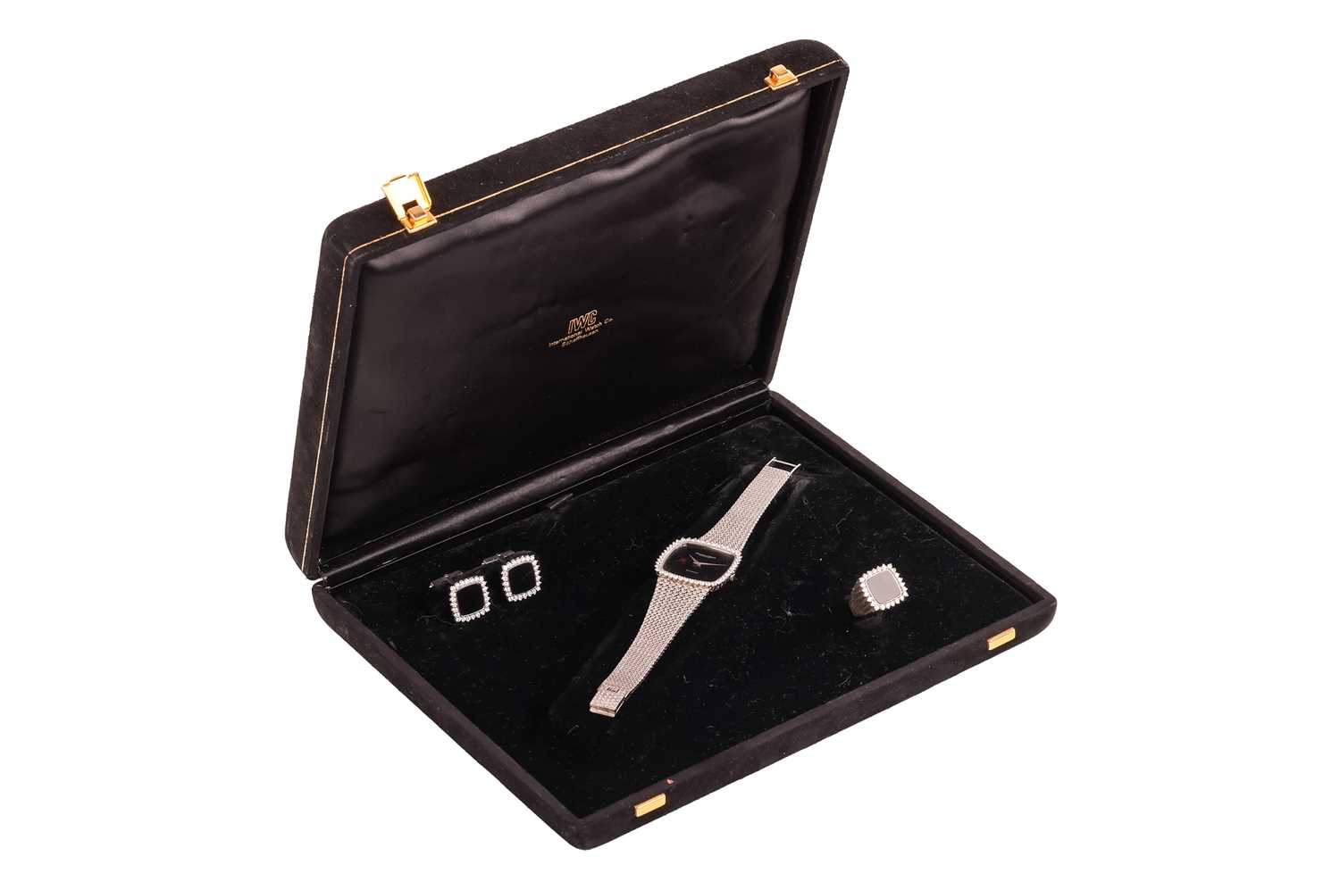 Lot IWC - a diamond and onyx gentlemen’s suite...
