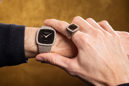 Lot IWC - a diamond and onyx gentlemen’s suite...