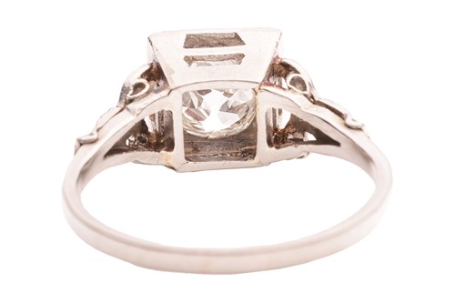 Lot 26 - A diamond-set solitaire ring, comprising a...