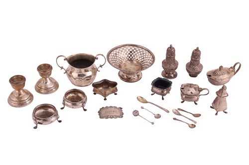 Lot 89 - An aggregation of silver items; to include a...