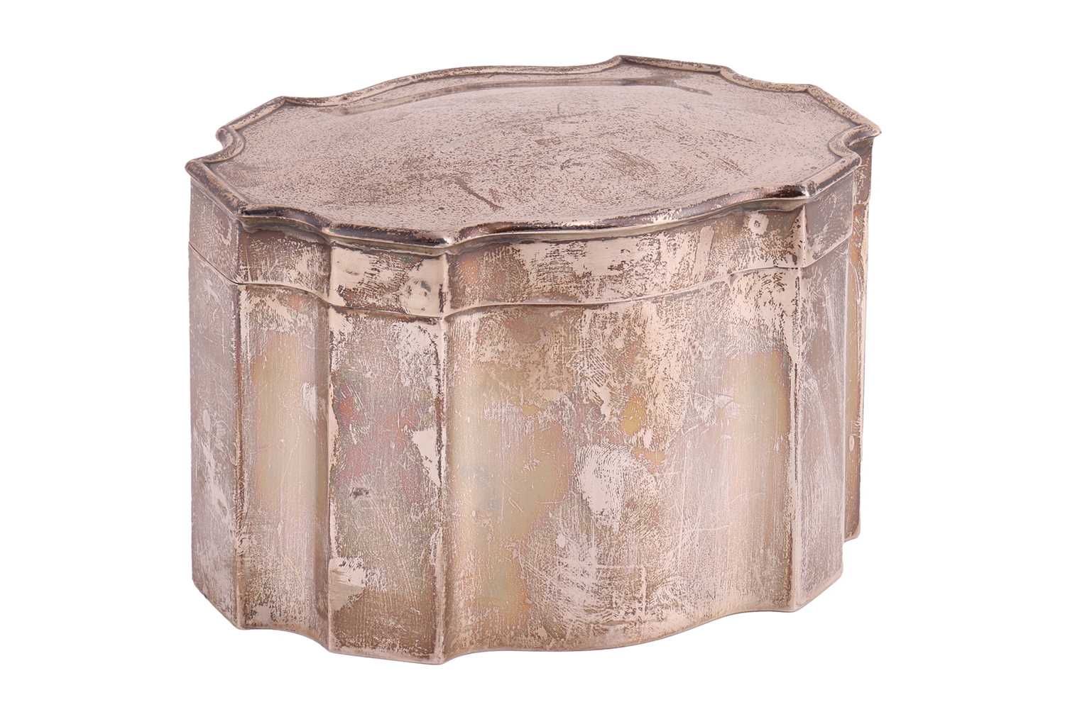 Lot 276 - A silver tea caddy, by Arthur & John