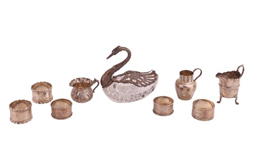 Lot 88 - A small collection of silver items, including...