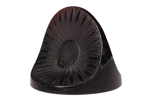 Lot Rene Lalique, a deep amber glass Double...