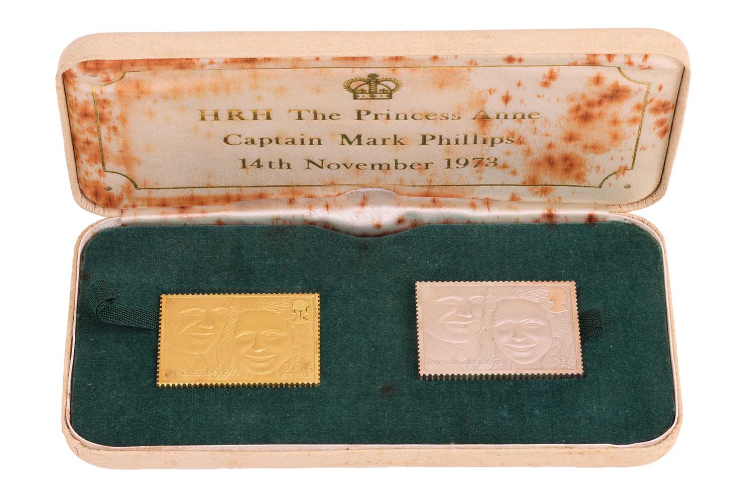 Lot 250 - 1973 The Royal Wedding Stamp Replicas,...