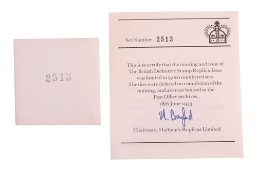 Lot 244 - The Postal Union Commemorative Stamp Replica...