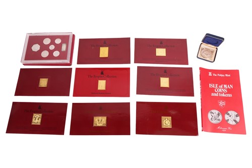 Lot 58 - A quantity of silver set coins and stamp sets,...