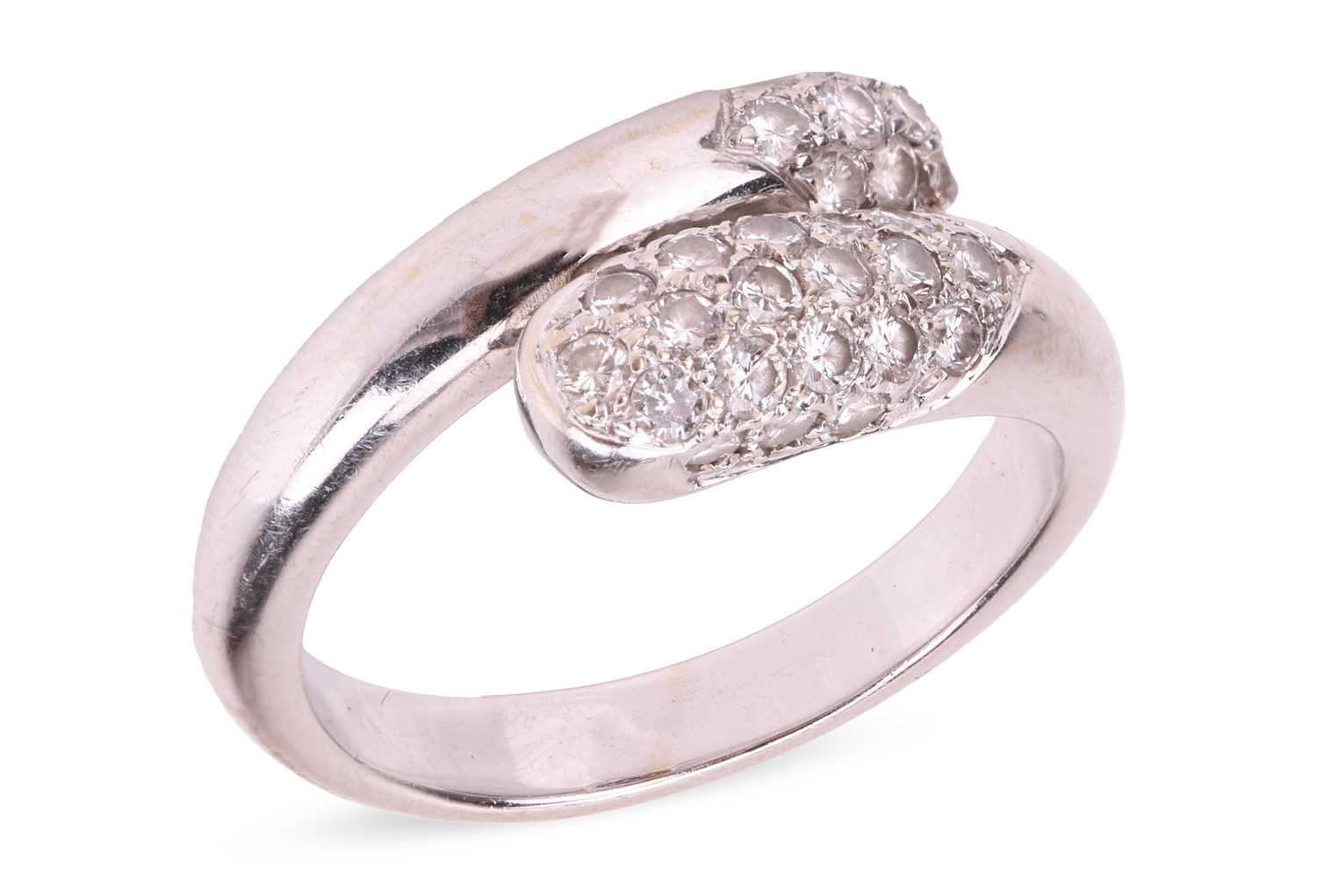 Lot 256 - Bulgari - a serpent ring, composed of two...