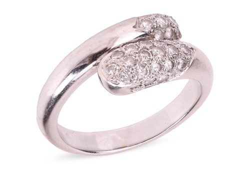 Lot Bvlgari - a serpent ring, composed of two...