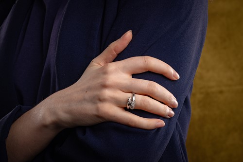 Lot 256 - Bulgari - a serpent ring, composed of two...