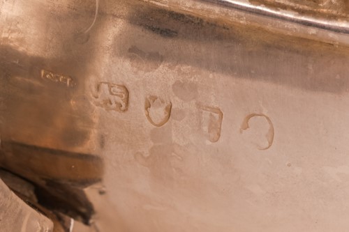 Lot 263 - A George III silver three-piece tea service,...