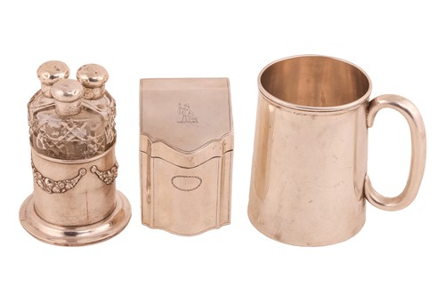 Lot 267 - A small group of silver items; to include a...