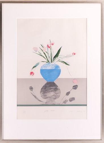 Lot David Hockney (British b.1937) Pretty Tulips...