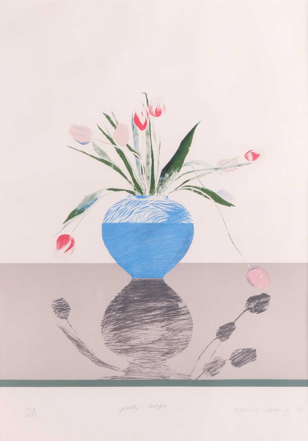 Lot David Hockney (British b.1937) Pretty Tulips...