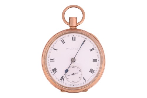 Lot 230 - A 9ct Gold Open Face Pocket Watch Reference:...