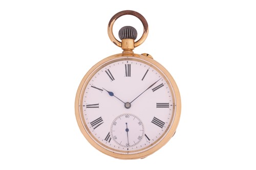 Lot 235 - An ‘18K’ Open Face Pocket Watch Reference:...